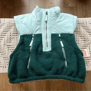 Free People Movement JOURNEY AHEAD VEST in EMERALD GARDEN/MINT